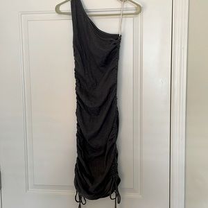 Grey one strep adjustable dress